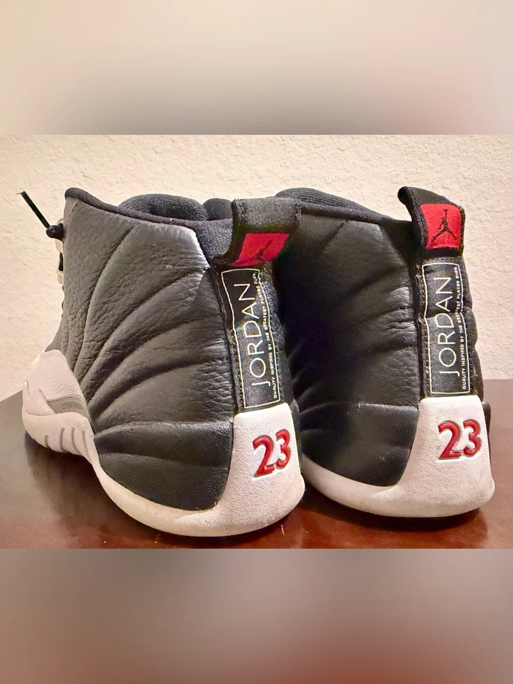 Nike Air Jordan 12 Retro Playoffs 2022 CT8013-006 Men’s Size 12 Black White Red